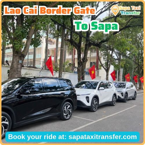 4-seat private car for Lao Cai Border Gate to Sapa transfer