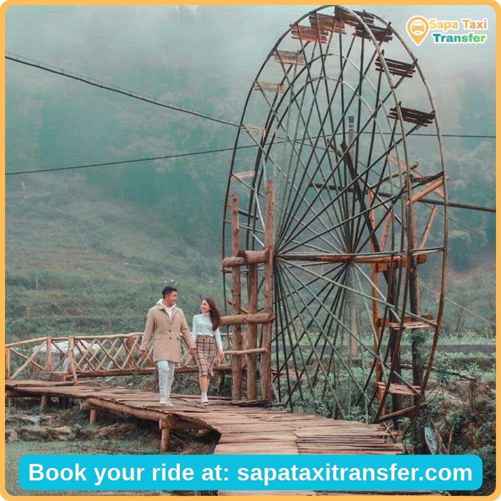 Cat Cat Village entrance in Sapa Vietnam