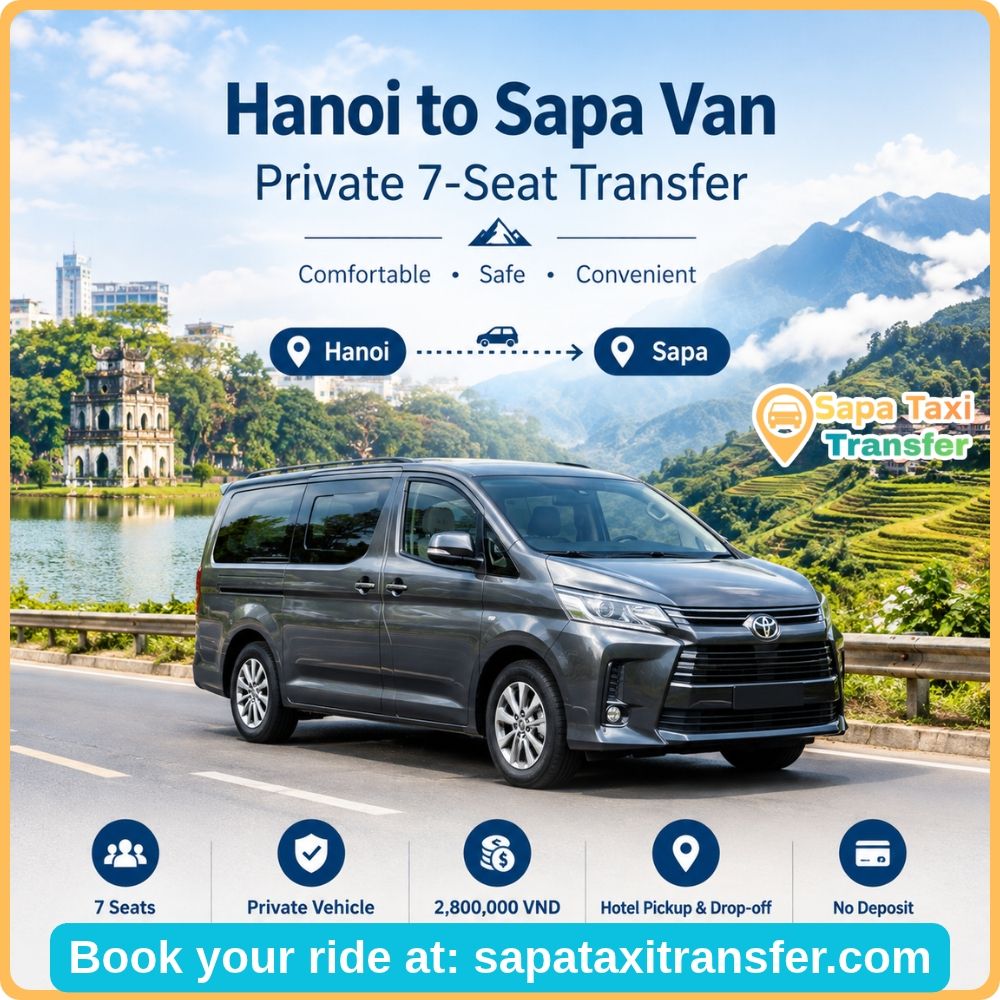 Hanoi to Sapa van private transfer