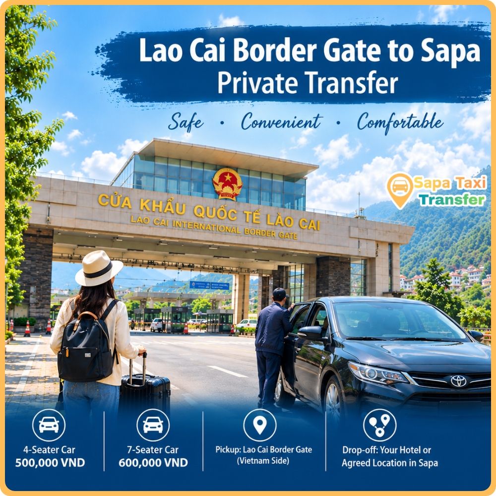 Lao Cai Border Gate to Sapa private transfer