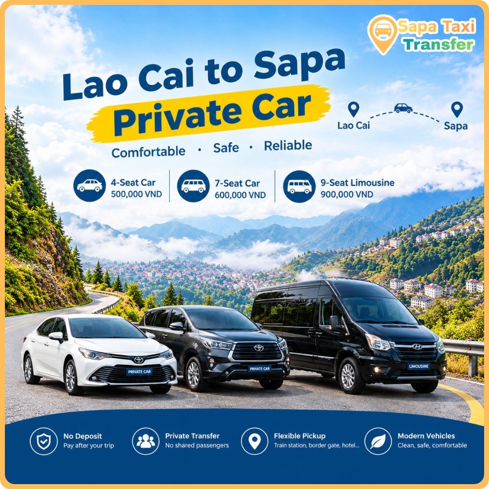 Lao Cai to Sapa private car transfer