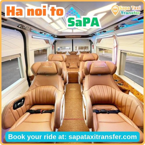 Limousine Hanoi Sapa – Private 9-Passenger Transfer 26 Reclining massage seats for a comfortable Hanoi to Sapa journey