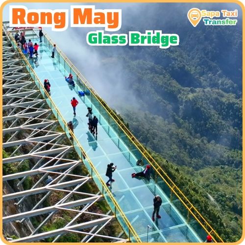 Rong May Glass Bridge Location: Where Is It? 6 Rong May Glass Bridge overlooking the mountain valley in Lai Chau