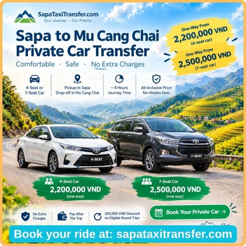 Sapa to Mu Cang Chai Private Car Transfer 22 Sapa to Mu Cang Chai Private Car Transfer