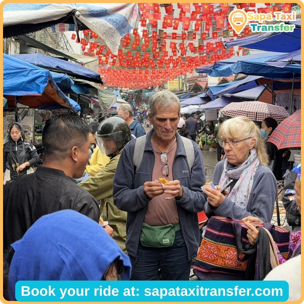 2-Day Bac Ha Private Car Tour from Sapa: Villages, Homestay & Sunday Market 12 family-exploring-bac-ha-market